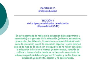 ley general de educacion y su forma .ppt