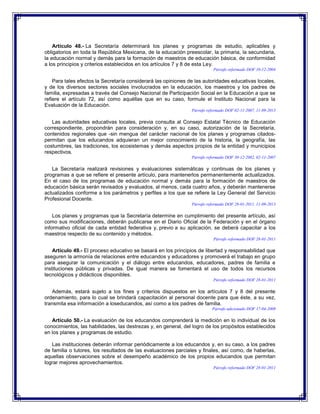Ley general de educacion cap 4 | DOCX