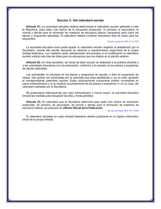 Ley general de educacion cap 4 | DOCX