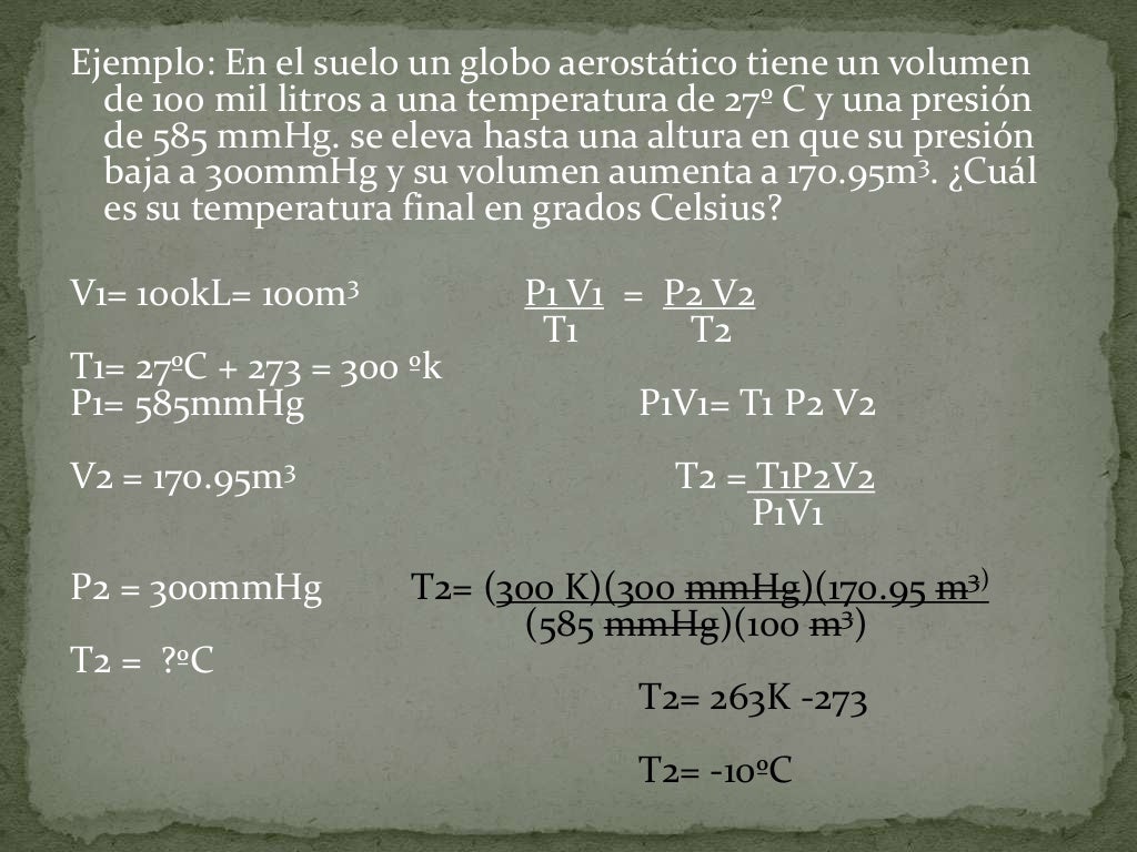 Ley general del estado gaseoso