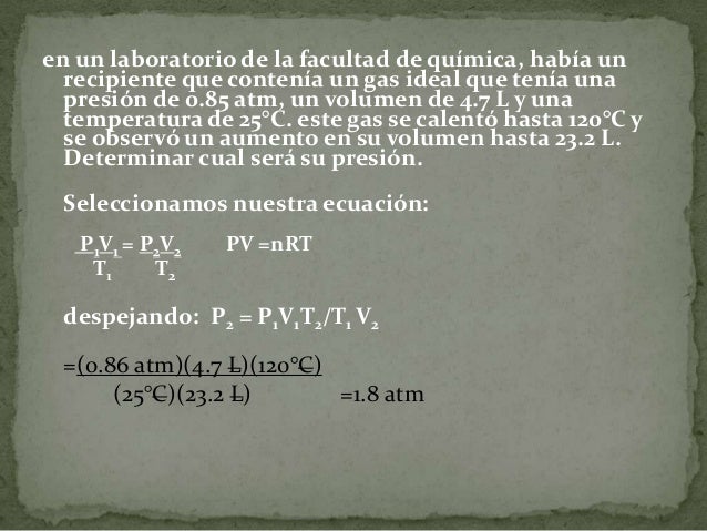 Ley general del estado gaseoso