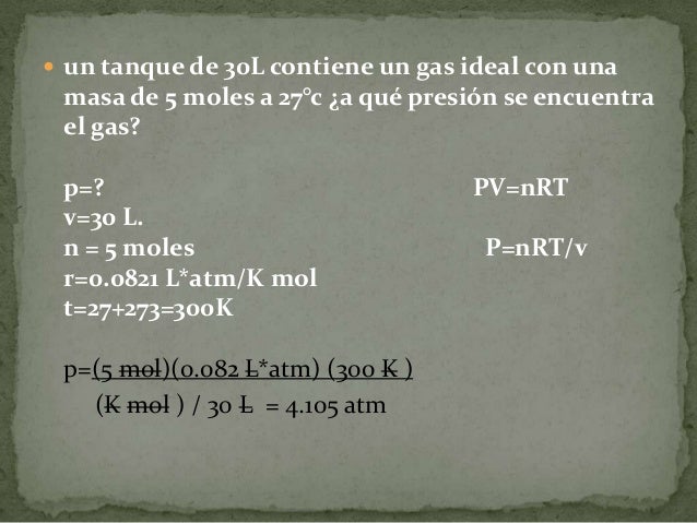 Ley general del estado gaseoso