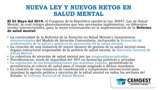 Ley General de Salud mental CEGEP SAPEEE | PPTX