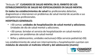 Ley General de Salud mental CEGEP SAPEEE | PPTX