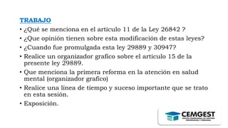 Ley General de Salud mental CEGEP SAPEEE | PPTX