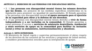 Ley General de Salud mental CEGEP SAPEEE | PPTX