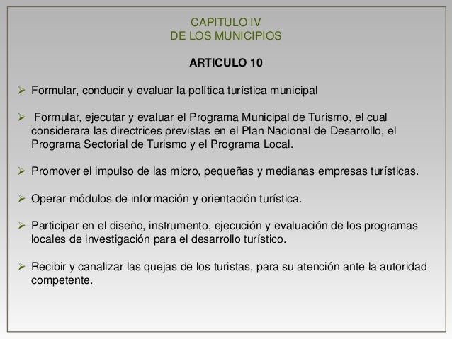Ley general de turismo