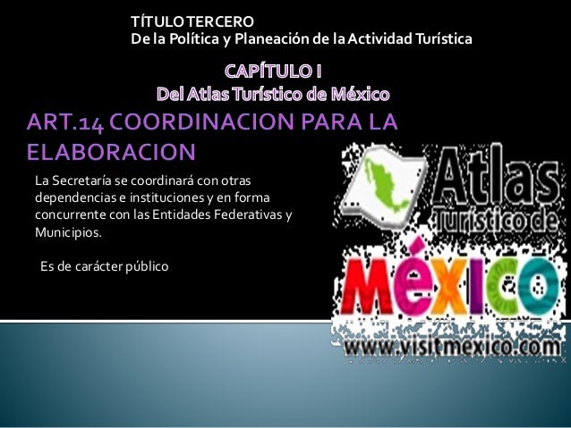 Ley general de turismo
