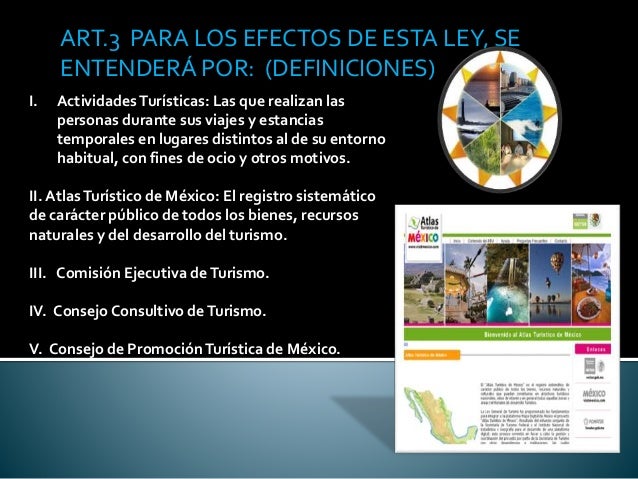 Ley general de turismo