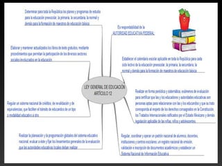 Ley General de Educación | PPT