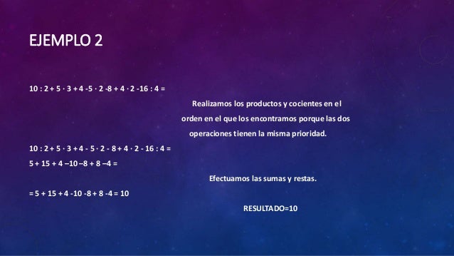 Ley Jerarquia Delasoperaciones