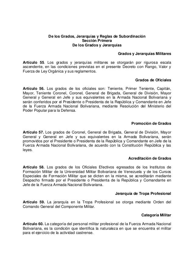 Insignias Rangos Militares Venezuela