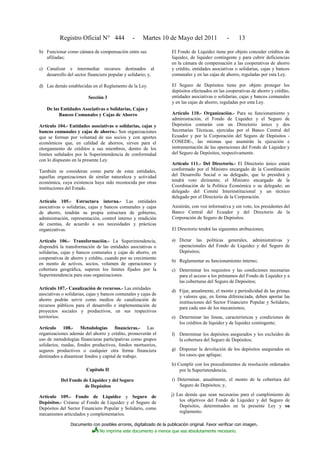 Ley orgánica de la economía popular y solidaria | PDF
