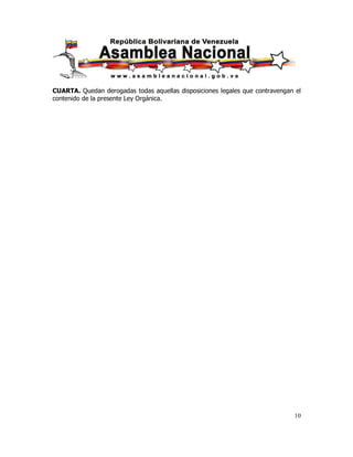 Ley org poder popular