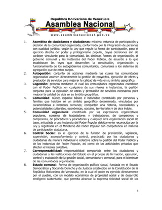 Ley org poder popular