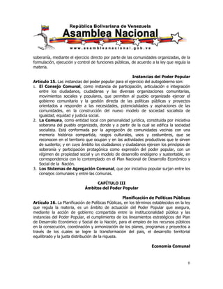 Ley org poder popular