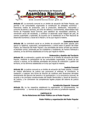 Ley org poder popular