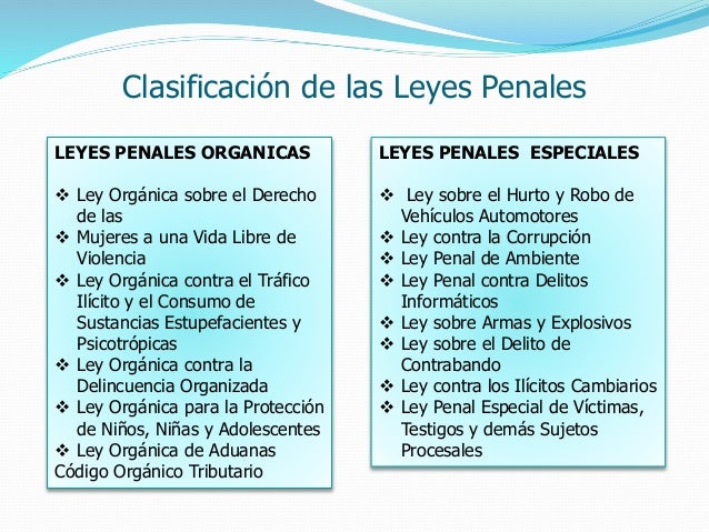 Ley penal especial