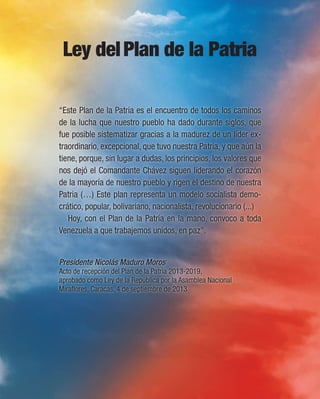 G-20003090-9
Ley delPlan de la Patria
 