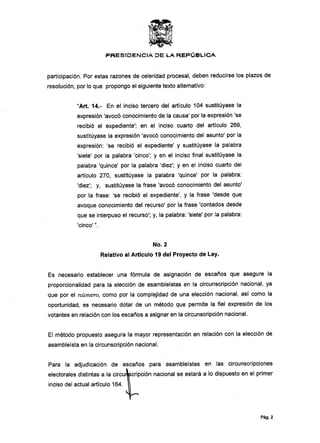 Ley reformatoria a la ley org%c3%a1nica electoral o c%c3%b3digo de la ...