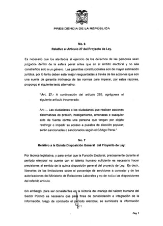 Ley reformatoria a la ley org%c3%a1nica electoral o c%c3%b3digo de la ...