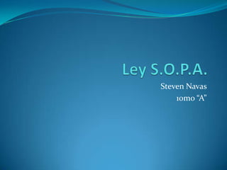 Steven Navas
    10mo “A”
 
