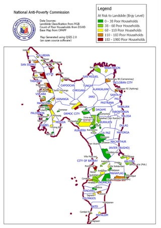 Leyte landslide areas 