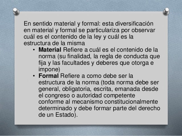Ley y sus caractersticas