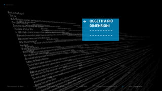 >   Typography




                                                                                    >       OGGETTI A PIù
                                                                                            DIMENSIONI
                                                                                            ---------
                                                                                            ---------




      Politecnico di Bari   |   corso di laurea in Disegno industriale   |   aa 2008/2009    |   Progettazione grafica 3   ||   tema: tipografia
 