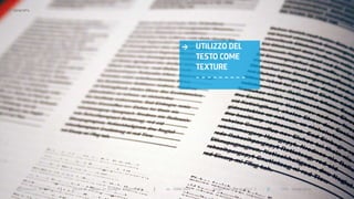 >   Typography




                                                                                    >       UTILIZZO DEL
                                                                                            TESTO COME
                                                                                            TEXTURE
                                                                                            ---------




      Politecnico di Bari   |   corso di laurea in Disegno industriale   |   aa 2008/2009    |   Progettazione grafica 3   ||   tema: tipografia
 