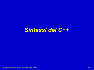 03 - Programmazione: Istruzioni C++
