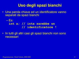 03 - Programmazione: Istruzioni C++
