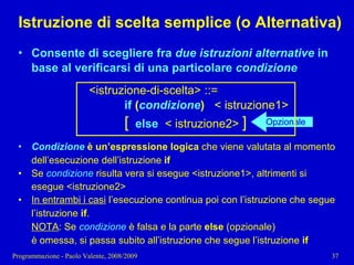03 - Programmazione: Istruzioni C++