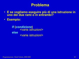 03 - Programmazione: Istruzioni C++