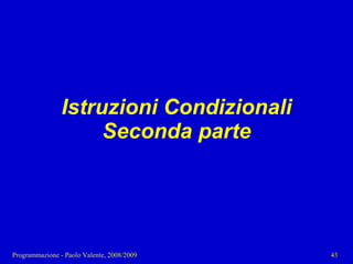 03 - Programmazione: Istruzioni C++