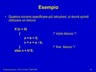 03 - Programmazione: Istruzioni C++