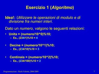 03 - Programmazione: Istruzioni C++
