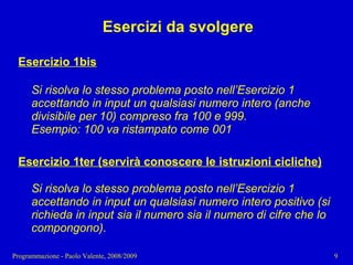 03 - Programmazione: Istruzioni C++