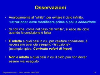 04 - Programmazione: Istruzioni Pt.2