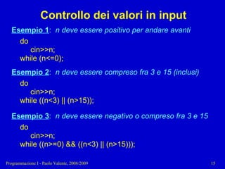 04 - Programmazione: Istruzioni Pt.2