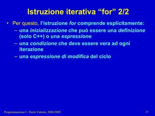 04 - Programmazione: Istruzioni Pt.2