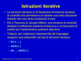 04 - Programmazione: Istruzioni Pt.2
