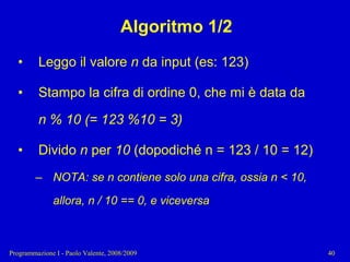 04 - Programmazione: Istruzioni Pt.2