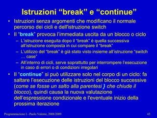 04 - Programmazione: Istruzioni Pt.2