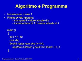 04 - Programmazione: Istruzioni Pt.2