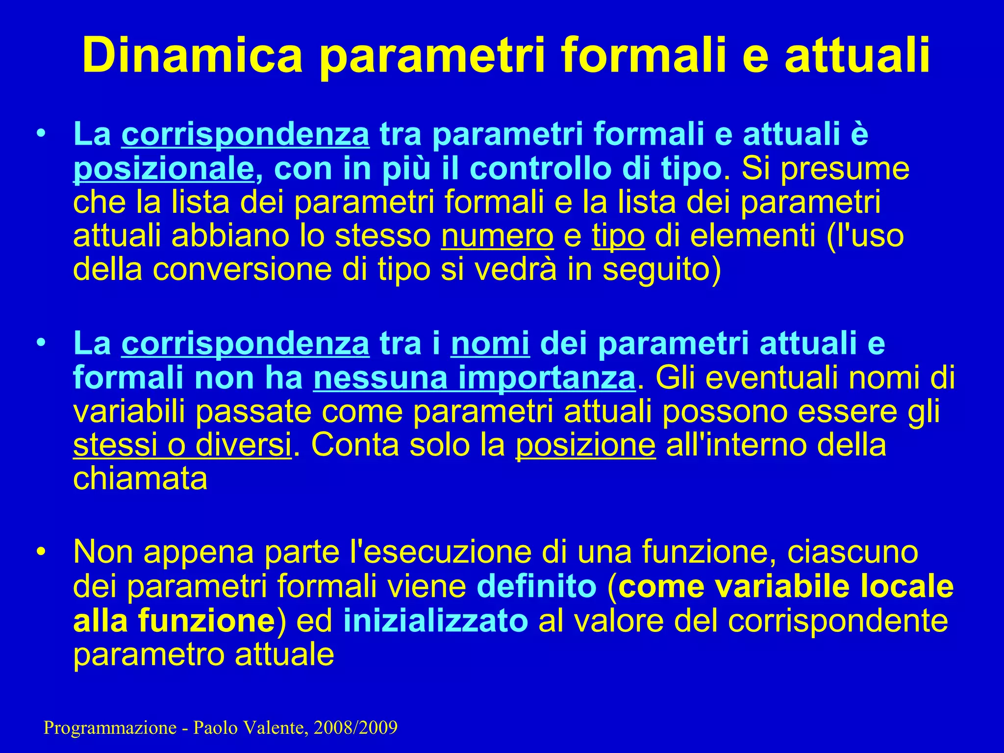 05 - Programmazione: Funzioni