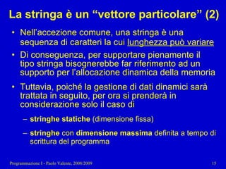 11 - Programmazione: Tipi di dato strutturati pt. 2