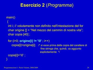 11 - Programmazione: Tipi di dato strutturati pt. 2