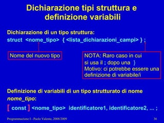 11 - Programmazione: Tipi di dato strutturati pt. 2