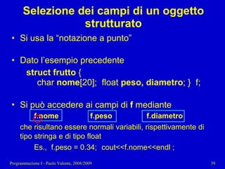 11 - Programmazione: Tipi di dato strutturati pt. 2